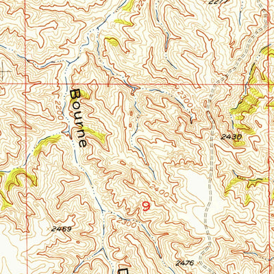 United States Geological Survey Pedro, SD (1955, 24000-Scale) digital map