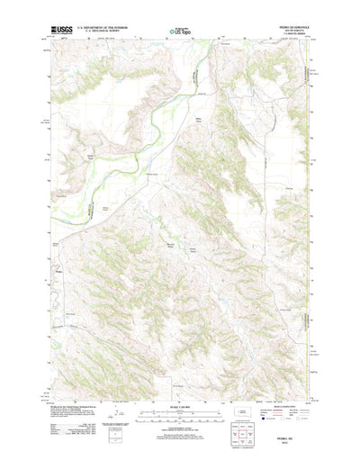 United States Geological Survey Pedro, SD (2012, 24000-Scale) digital map