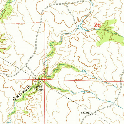 United States Geological Survey Pedro, WY (1972, 24000-Scale) digital map