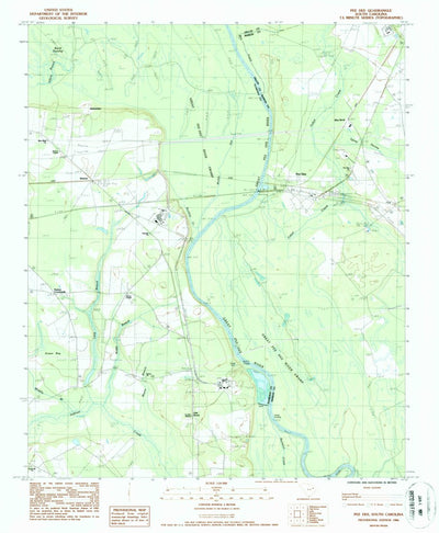 United States Geological Survey Pee Dee, SC (1986, 24000-Scale) digital map