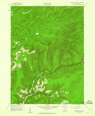 United States Geological Survey Peekamoose Mountain, NY (1943, 24000-Scale) digital map