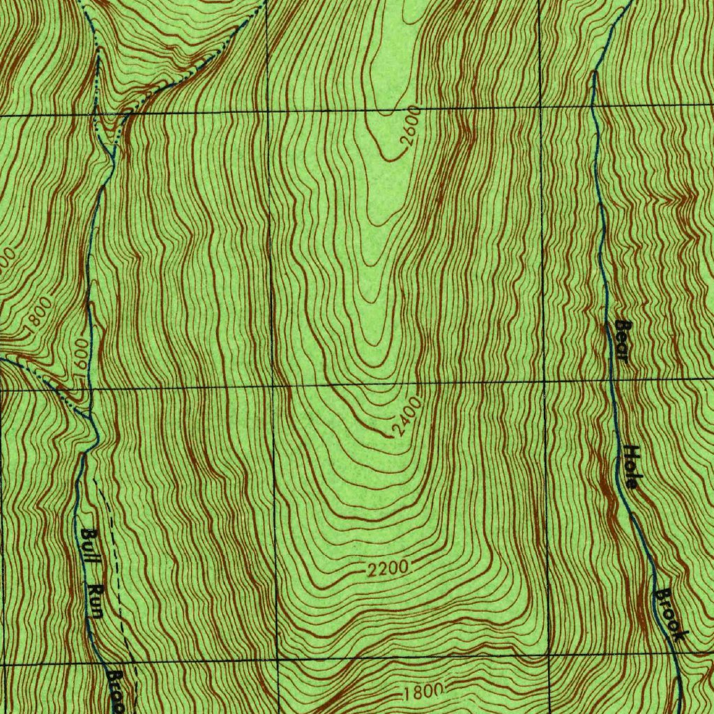 Peekamoose Mountain, NY (1943, 31680-Scale) Map by United States ...