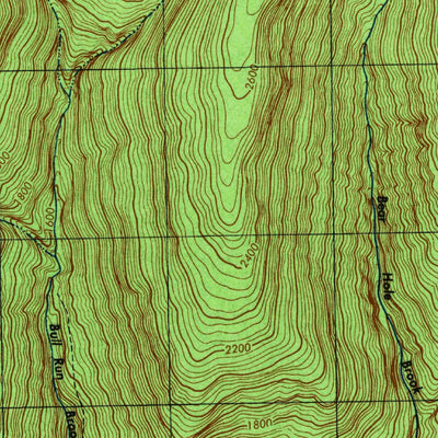 United States Geological Survey Peekamoose Mountain, NY (1943, 31680-Scale) digital map