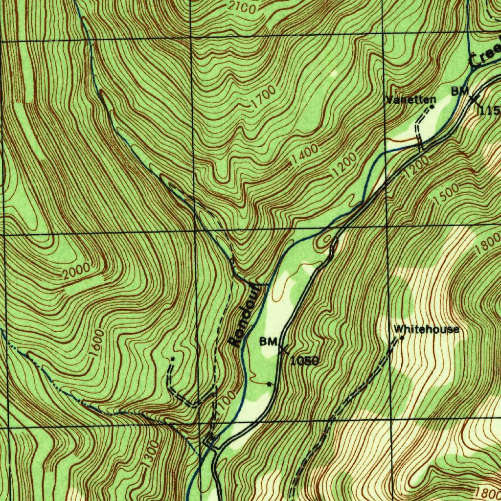 Peekamoose Mountain, NY (1943, 31680-Scale) Map by United States ...