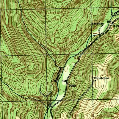 United States Geological Survey Peekamoose Mountain, NY (1943, 31680-Scale) digital map