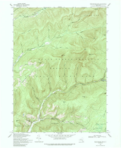 United States Geological Survey Peekamoose Mountain, NY (1969, 24000-Scale) digital map