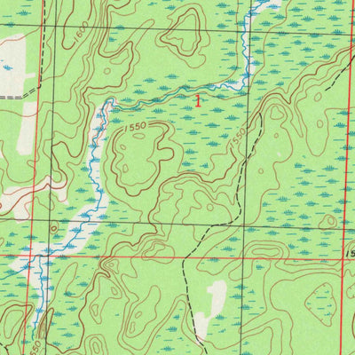 United States Geological Survey Peeksville, WI (1984, 24000-Scale) digital map