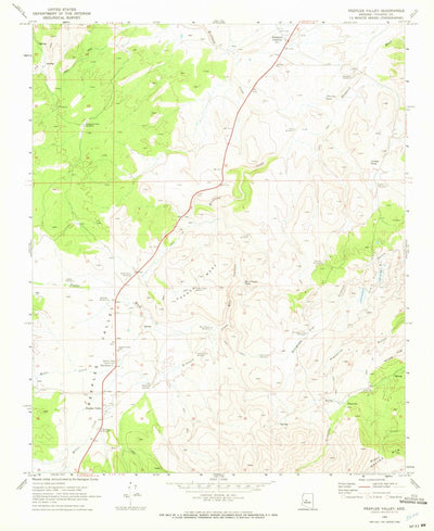 United States Geological Survey Peeples Valley, AZ (1969, 24000-Scale) digital map