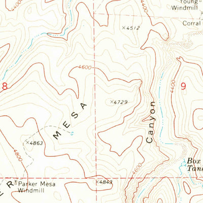 United States Geological Survey Peeples Valley, AZ (1969, 24000-Scale) digital map