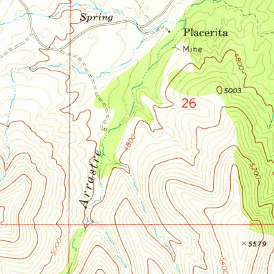United States Geological Survey Peeples Valley, AZ (1969, 24000-Scale) digital map