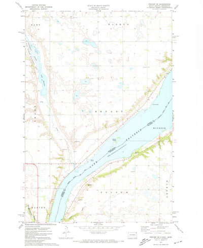 United States Geological Survey Peever NE, SD-MN (1971, 24000-Scale) digital map
