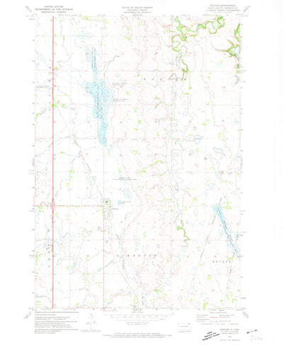 United States Geological Survey Peever, SD (1971, 24000-Scale) digital map