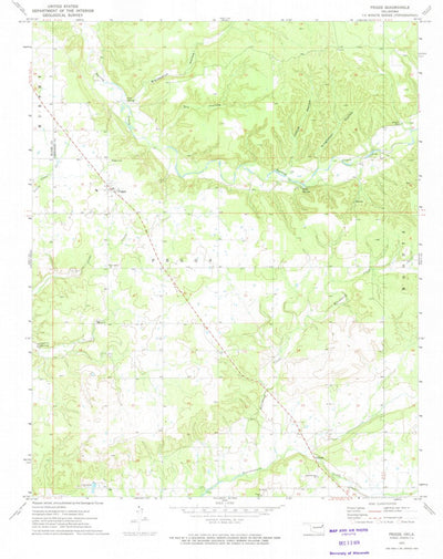 United States Geological Survey Peggs, OK (1972, 24000-Scale) digital map