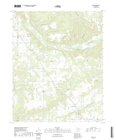 United States Geological Survey Peggs, OK (2022, 24000-Scale) digital map