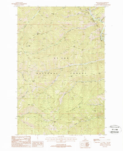 United States Geological Survey Peggy Peak, ID (1988, 24000-Scale) digital map