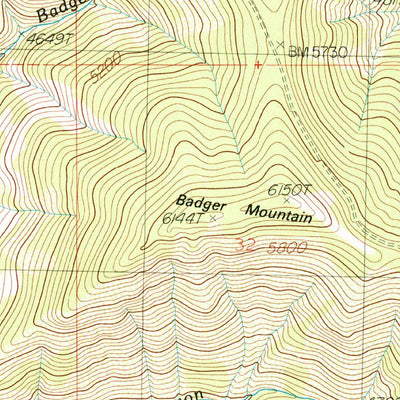 United States Geological Survey Peggy Peak, ID (1988, 24000-Scale) digital map