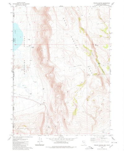 United States Geological Survey Pegleg Canyon, NV-CA (1980, 24000-Scale) digital map