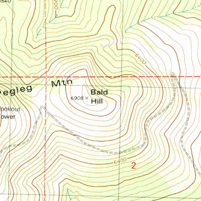 United States Geological Survey Pegleg Mountain, CA (1980, 24000-Scale) digital map
