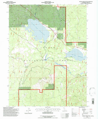 United States Geological Survey Pegleg Mountain, CA (1995, 24000-Scale) digital map