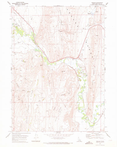 United States Geological Survey Pegram, ID (1970, 24000-Scale) digital map