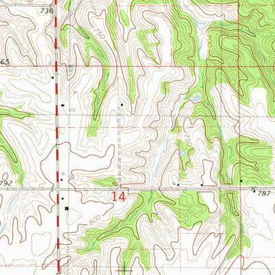 United States Geological Survey Pekin, IA (1980, 24000-Scale) digital map