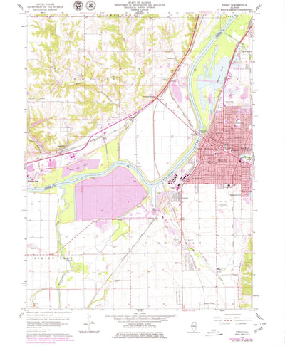 United States Geological Survey Pekin, IL (1960, 24000-Scale) digital map