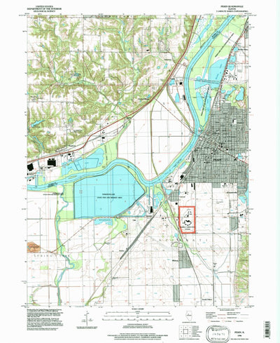 United States Geological Survey Pekin, IL (1996, 24000-Scale) digital map