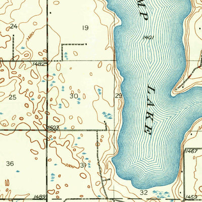 United States Geological Survey Pekin, ND (1930, 62500-Scale) digital map