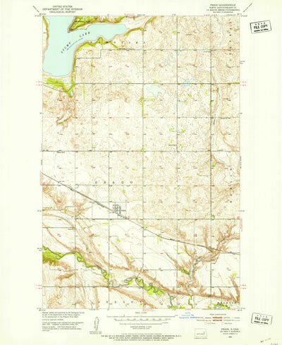 United States Geological Survey Pekin, ND (1951, 24000-Scale) digital map