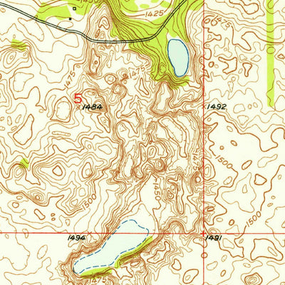 United States Geological Survey Pekin, ND (1951, 24000-Scale) digital map