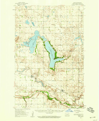 United States Geological Survey Pekin, ND (1951, 62500-Scale) digital map