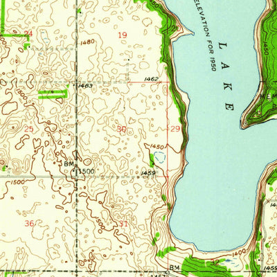 United States Geological Survey Pekin, ND (1951, 62500-Scale) digital map