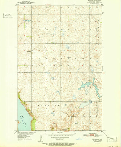 United States Geological Survey Pekin NE, ND (1951, 24000-Scale) digital map