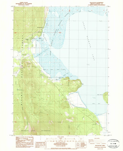 United States Geological Survey Pelican Bay, OR (1985, 24000-Scale) digital map