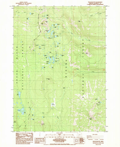 United States Geological Survey Pelican Butte, OR (1985, 24000-Scale) digital map