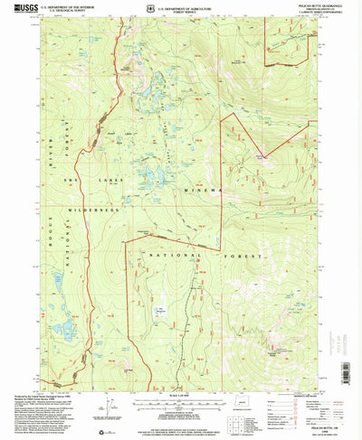 United States Geological Survey Pelican Butte, OR (1998, 24000-Scale) digital map