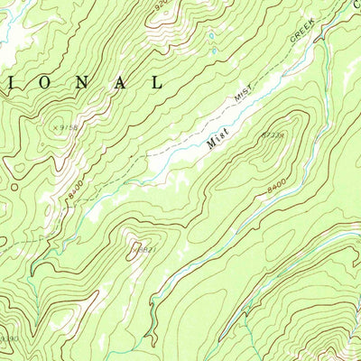 United States Geological Survey Pelican Cone, WY (1959, 62500-Scale) digital map