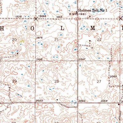 United States Geological Survey Pelican Lake, ND (1945, 62500-Scale) digital map