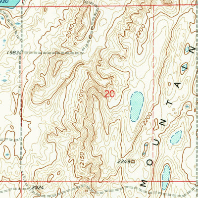United States Geological Survey Pelican Lake, ND (1961, 24000-Scale) digital map