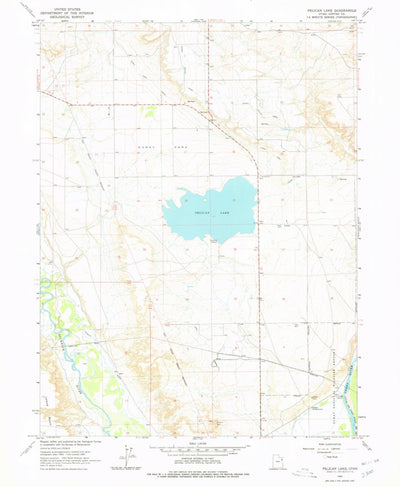 United States Geological Survey Pelican Lake, UT (1964, 24000-Scale) digital map