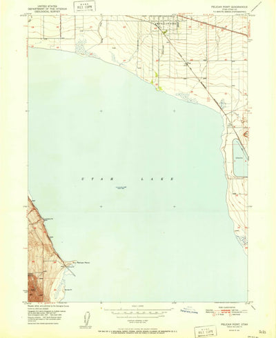 United States Geological Survey Pelican Point, UT (1951, 24000-Scale) digital map