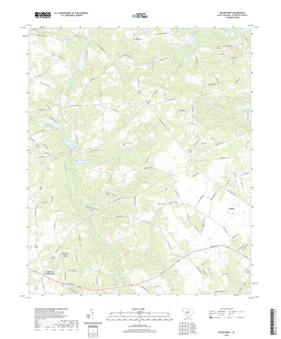 United States Geological Survey Pelion West, SC (2020, 24000-Scale) digital map