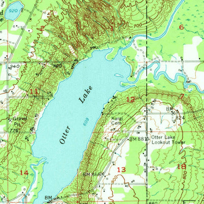 United States Geological Survey Pelkie, MI (1954, 62500-Scale) digital map