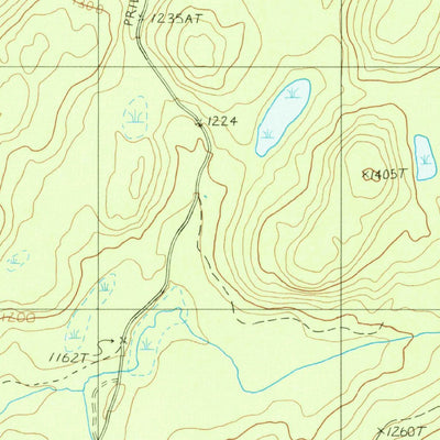 United States Geological Survey Pelletier Brook Lakes, ME (1985, 24000-Scale) digital map