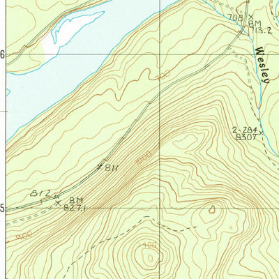 United States Geological Survey Pelletier Brook Lakes, ME (1985, 24000-Scale) digital map