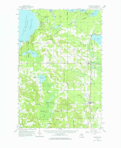 United States Geological Survey Pellston, MI (1958, 62500-Scale) digital map