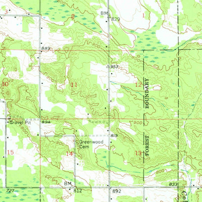 United States Geological Survey Pellston, MI (1958, 62500-Scale) digital map