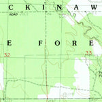 United States Geological Survey Pellston, MI (1982, 25000-Scale) digital map