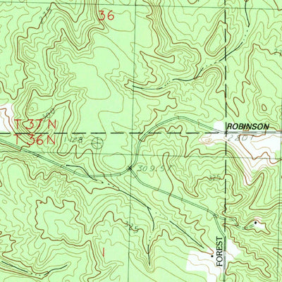 United States Geological Survey Pellston, MI (1982, 25000-Scale) digital map
