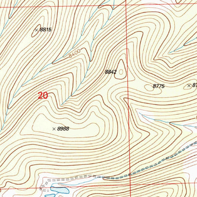 United States Geological Survey Pelona Mountain, NM (1999, 24000-Scale) digital map